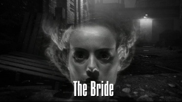 The Bride is played by Elsa Lanchester in the 1935 movie Bride of Frankenstein